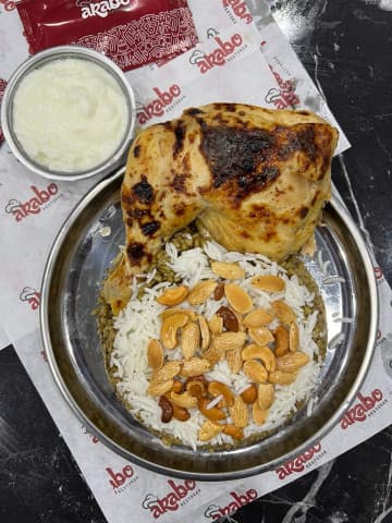 Rice and freekeh chicken