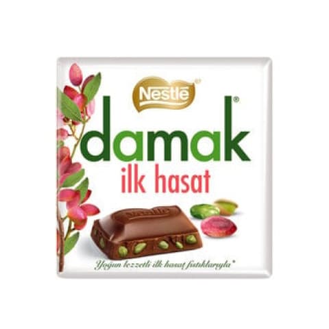 NESTLE DAMAK İLK HASAT ANTEP FISTIKLI SÜTLÜ ÇİKOLATA 63 G