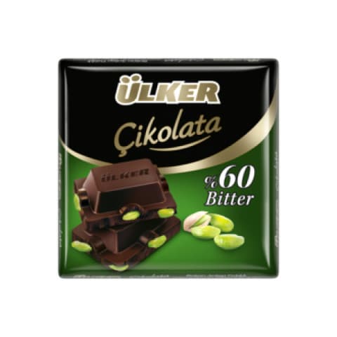 ETİ KARAM ANTEP FISTIKLI BİTTER ÇİKOLATA 54% KAKAO 60 G