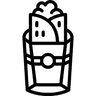 سندويش مع لحم
