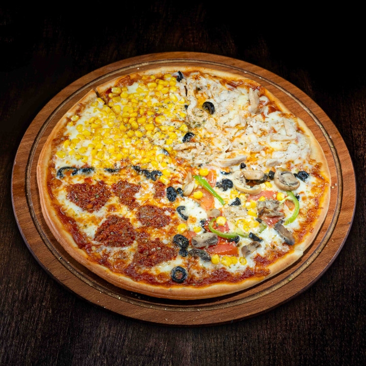 Karışık mazaj pizza