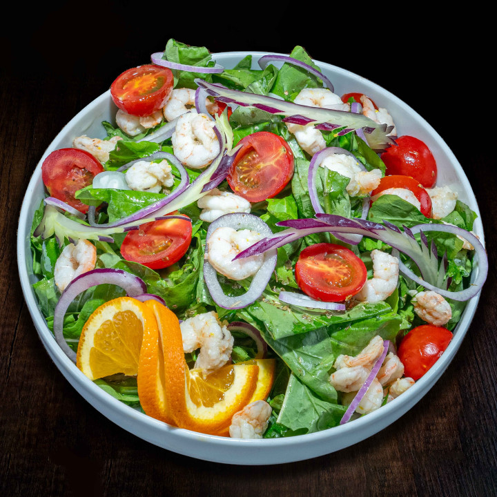 Karidesli roka salatası