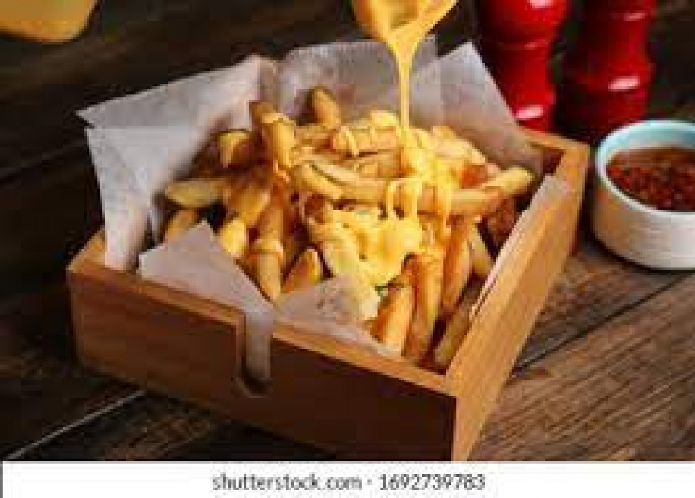 Fries with cheddar cheese