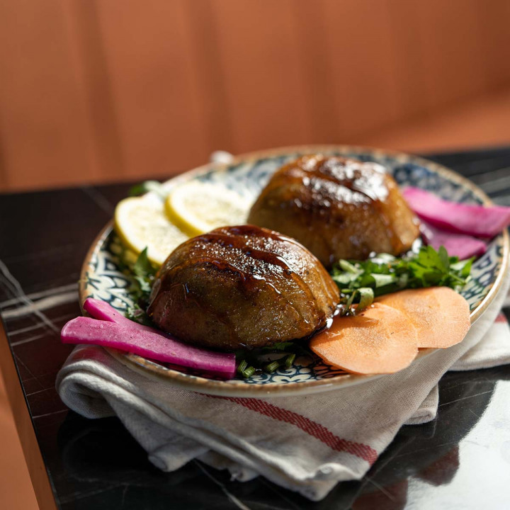 Charcoal grilled kebbeh